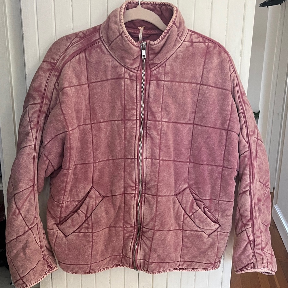 Women's Pink Quilted Jacket